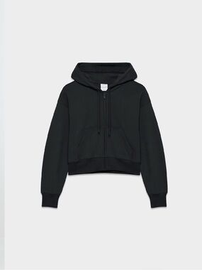 Aritzia TNA Cozy Sweatfleece Boyfriend Boxy Zip Hoodie S